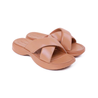 Hush Puppies รองเท้าผู้หญิง รุ่น HP PWSFQ5123F - สีน้ำตาล (รองเท้าแตะแบบสวม)