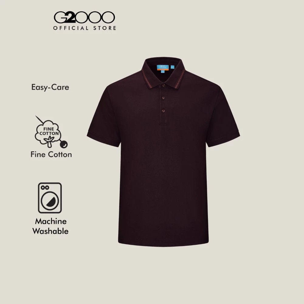 G2000 เสื้อโปโลสำหรับผู้ชาย Smart Fit รุ่น 5814107229 สีแดงเข้ม