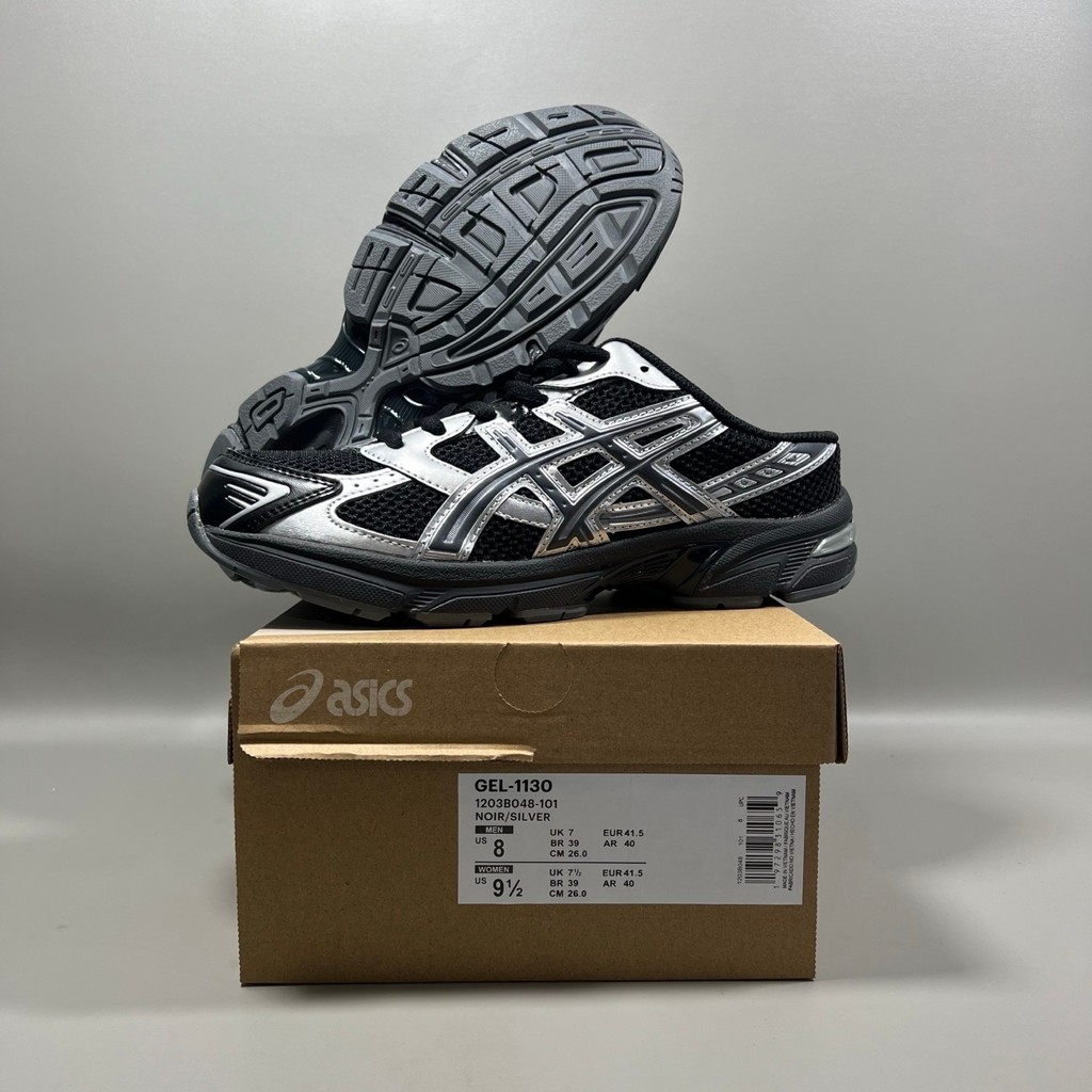 ASICS Gel-1130 Slip-On Baotou รองเท้าแตะผู้ชายผู้หญิงสไตล์เดียวกันสบาย Fit Cushioning Anti-Slip Leis