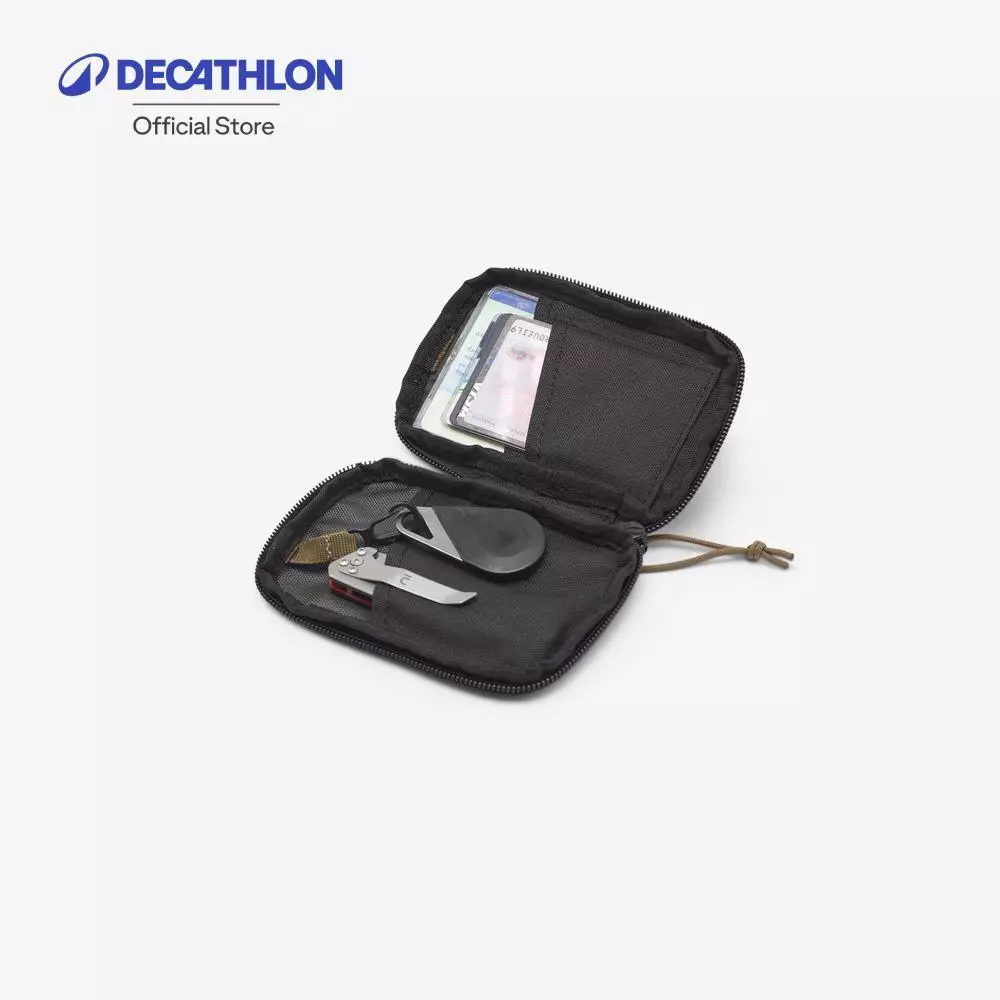Decathlon Wallet Belt Pouch Edc กระเป๋าติดเข็มขัดที่ใช้ได้ในชีวิตประจำวัน - Black