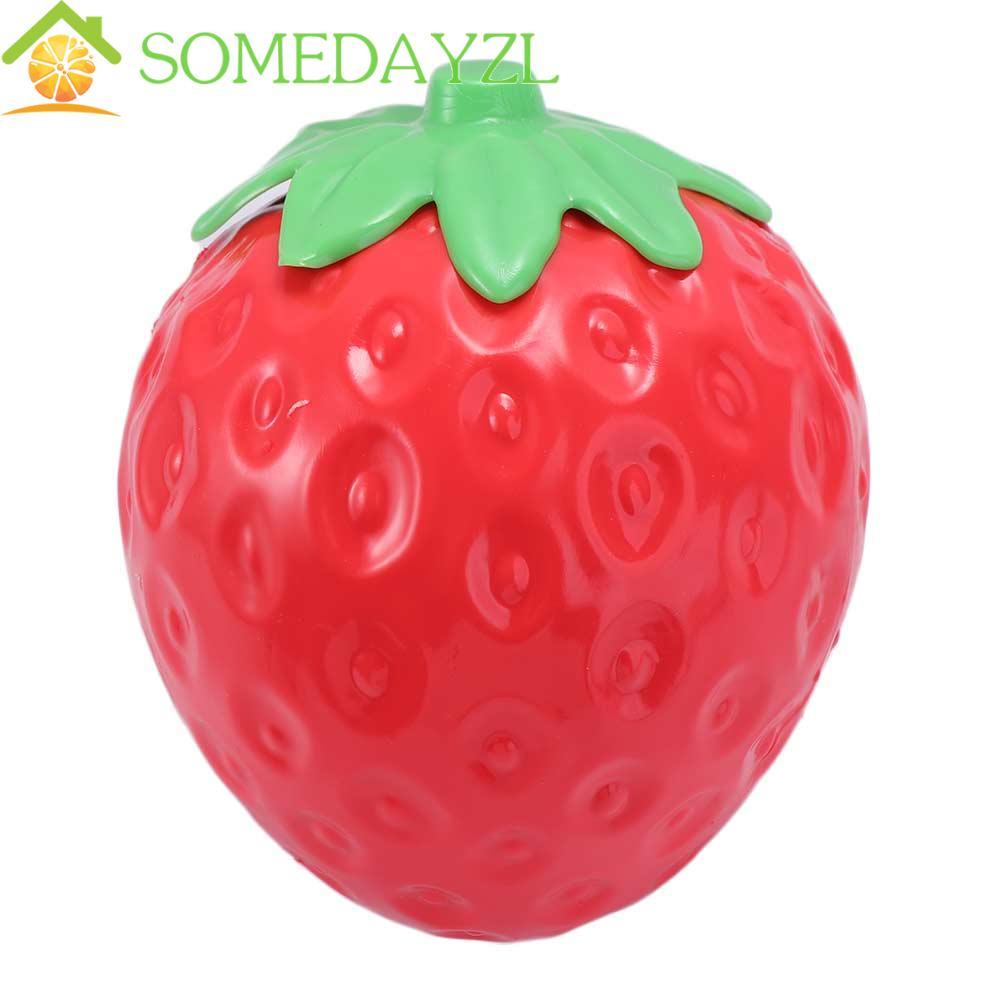 SOMEDAYZL สตรอเบอร์รี่บีบของเล่น, สตรอเบอร์รี่ช้า Rebound สตรอเบอร์รี่ช้า Rebound ของเล่น, จําลอง Ball ความแปลกใหม่ TPR ตลกผลไม้บีบของเด็กเล่น