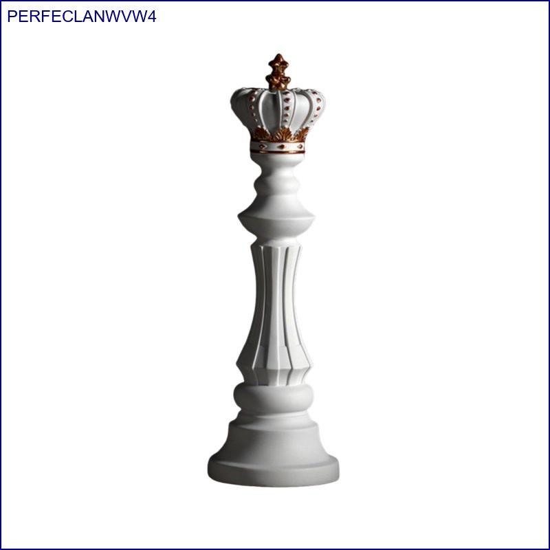 [perfeclanwvw4] รูปปั้นอัศวินหมากรุก 3 ชิ้น ตุ๊กตาดีไซน์ยุโรป White King