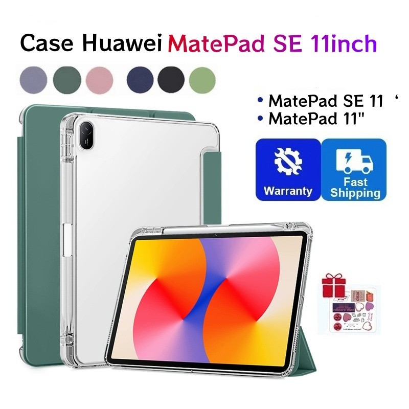 เคสสําหรับ HUAWEI MatePad SE 11 นิ้วเคสแม่เหล็กพร้อมช่องเสียบปากกาสําหรับ Huawei Matepad SE Mate Pad