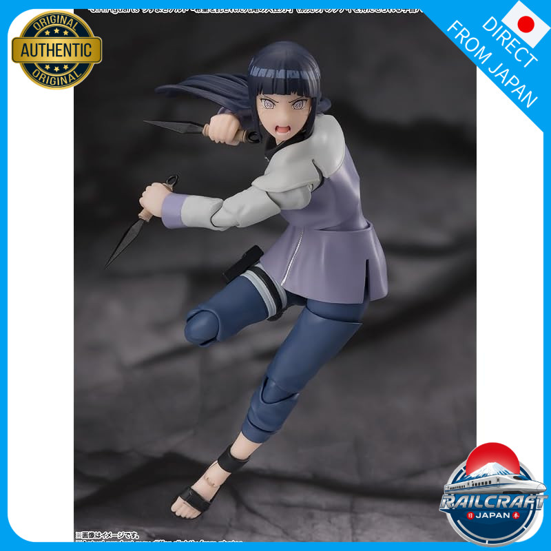TAMASHII NATIONS S.H. Figuarts NARUTO - Hinata Hyuga - Noble White Eyes - Approximately 135mm PVC & 