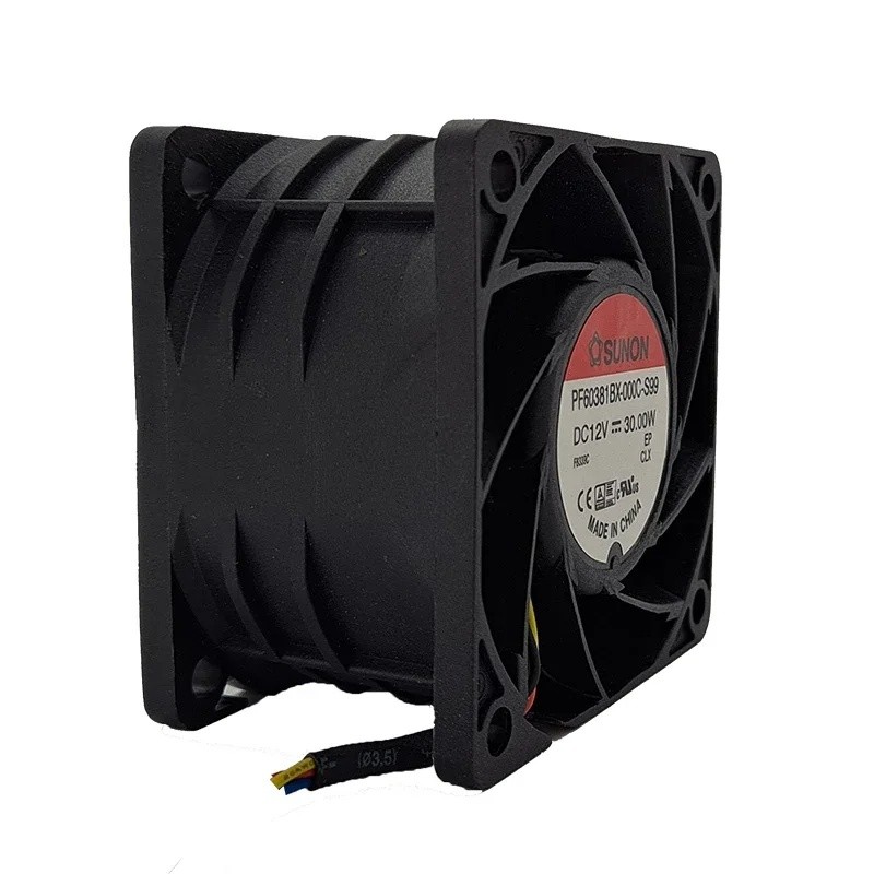 PF60381BX-000C-S99 30W DC12V ความเร็วสูง 16500rpm 6 ซม.6038 60*60*38 มม.ใหม่ในตัว quasi พัดลมระบายคว