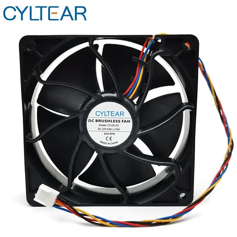 CY12E12V พัดลมใหม่สําหรับ Ant S7 S9 B3 S17 T17 T9 12 ซม. COOLER Monster 120X120X38MM 12038 DC 12V 1.