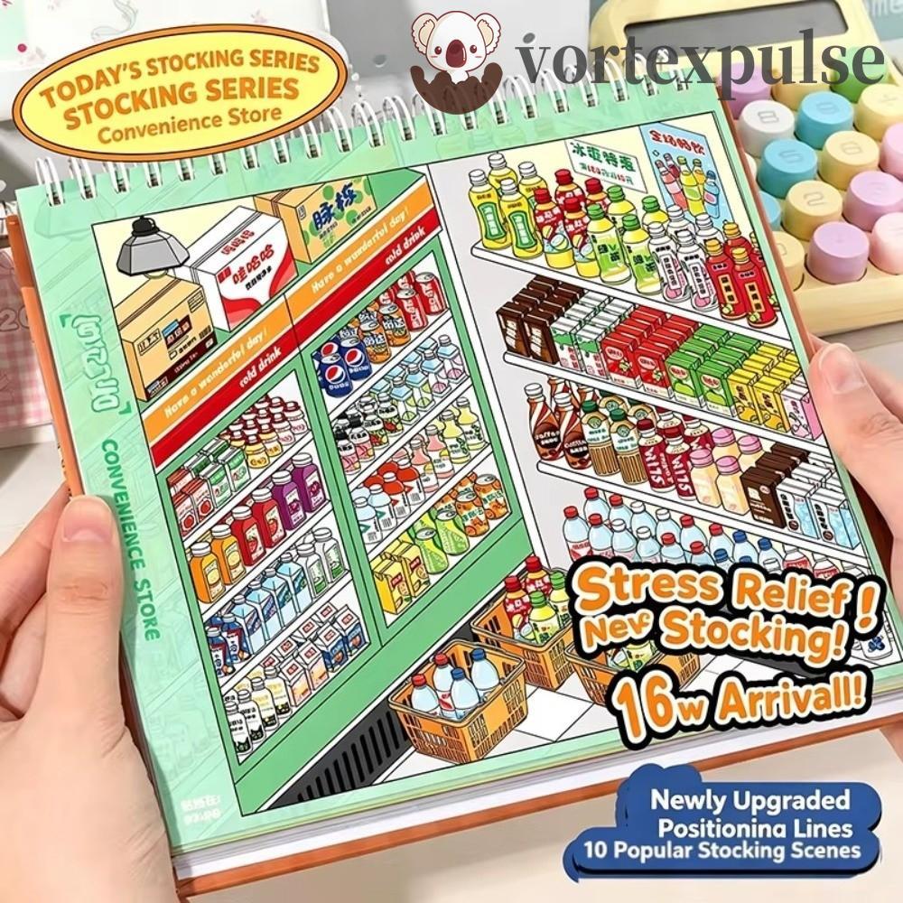 VORTEXPULSE Store Code Goods Series Sticker, 3D Design PET Material 3D Scene Sticker, Handmade Craft