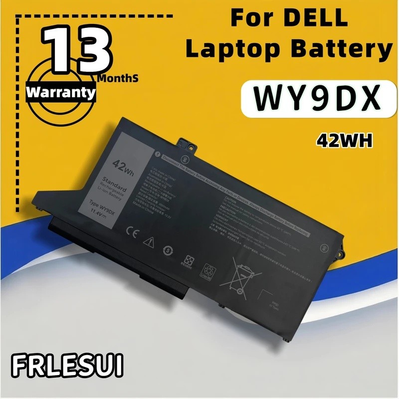 FRLESUI WY9DX แบตเตอรี่แล็ปท็อปสําหรับ DELL Latitude 5420 5520 Precision 15 3560 Dell P137G P104F Se