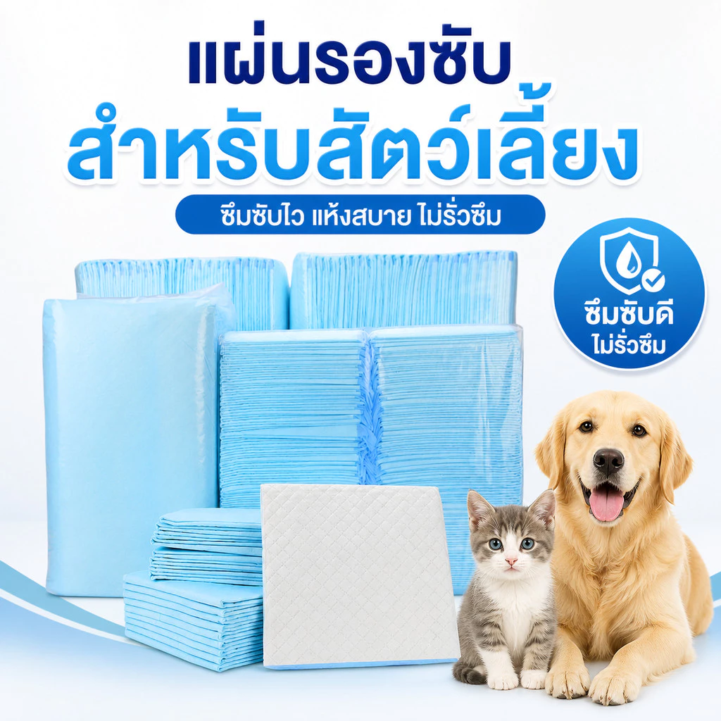 【พร้อมส่ง】 แผ่นรองฉี่สุนัข ซึมซับไดีดี ต่อต้านแบคทีเรีย แผ่นรองฉี่ ผ้ารองฉี่สุนัข แผ่นรองฉี่แมว แผ่นรองซับ ทรายแมวCOD