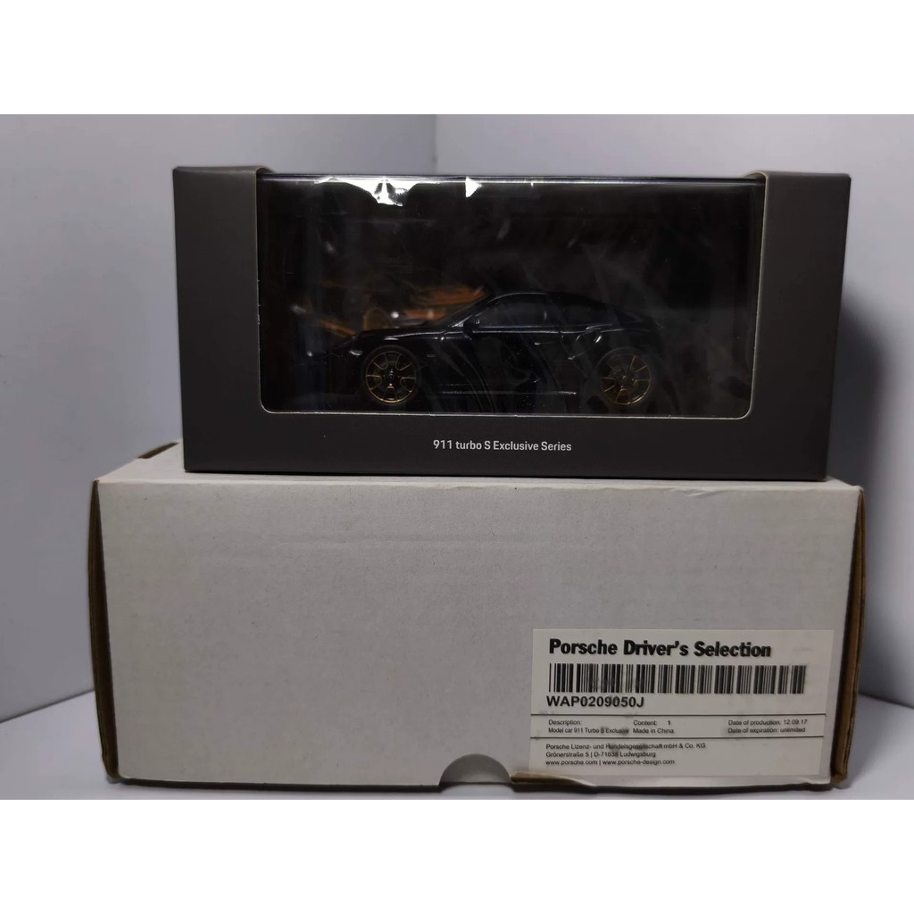 [คลังสินค้าพร้อมชุดเดียว] โรงงานเดิม Porsche 911 turbo S Exclusive Series 1: 43 Official Car Model P
