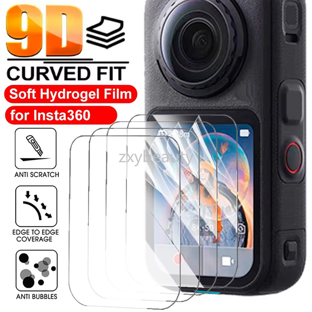 ฟิล์ม Hydrogel แบบนุ่มสําหรับ Insta360 X6 X5 X4 Air X3 ป้องกันหน้าจอเต็มรูปแบบป้องกันฟิล์มสําหรับ Insta 360 X4Air 360X6 Clear กล้องอุปกรณ์เสริม