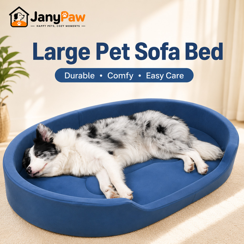 JanyPaw ขนาดใหญ่สุนัขเตียงโซฟาแมวล้างทําความสะอาดได้สัตว์เลี้ยง Sleeping Mat Breathable Anti Slip Puppy เบาะสําหรับสุนัขขนาดเล็กขนาดกลางใหญ่แมว