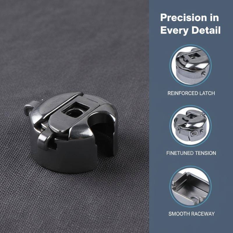 {Sakurasayin} Metal Bobbin Holder for Industrial Flat Sewing Machines Durable Replacement Bobbin Cas