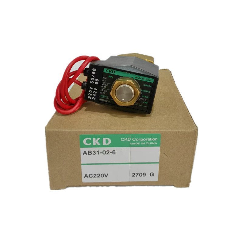 CKD โซลินอยด์วาล์ว AB41-02-1/2/3/4/5/6/7-02E AB31-02/-2/3/4/5/6-DC24V