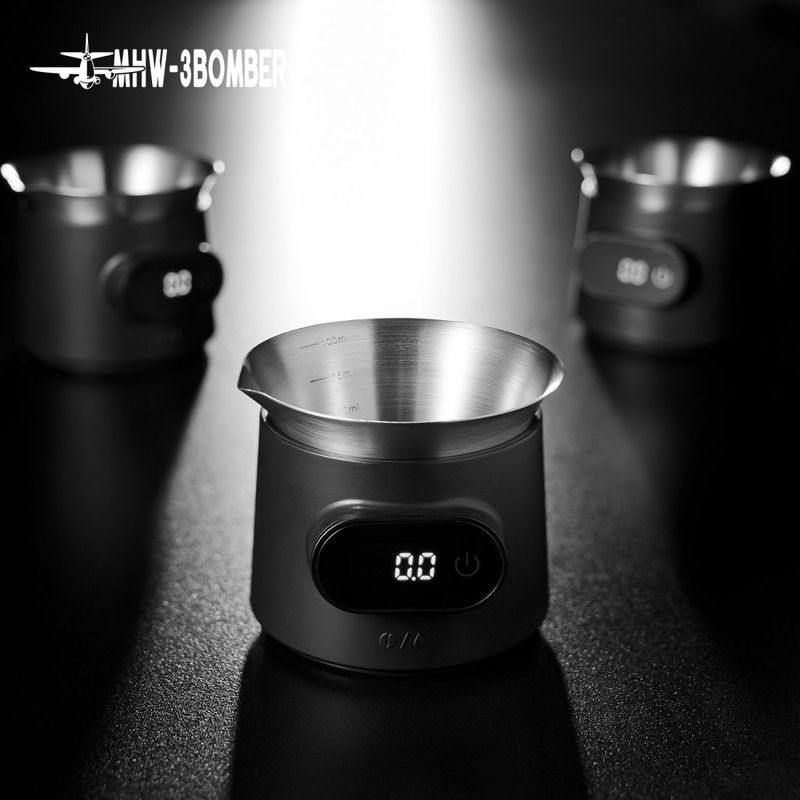 MHW-3BOMBER Bomber ESP เครื่องชั่งอิเล็กทรอนิกส์ Espresso Scale ถาดถั่วชั่งน้ําหนักที่แม่นยํา ESP Co