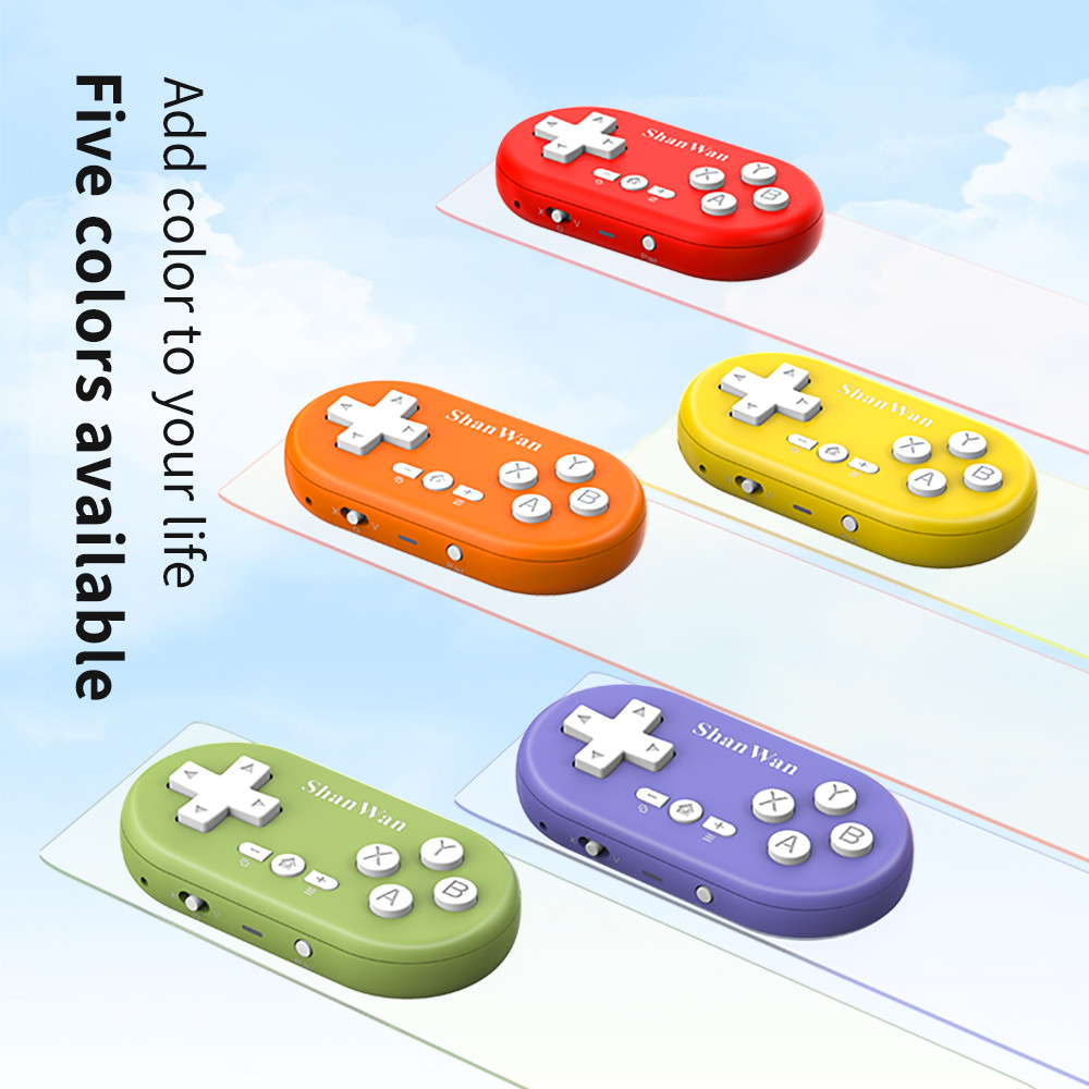 Mini Gamepad Gaming Control บลูทูธสําหรับ iPhone Android PS4 PS3 Nintendo Switch Xbox โทรศัพท์มือถือ IOS PC TV Windows Controller ไร้สายวิดีโอเกม Pad โทรศัพท์แบบพกพาขนาดเล็กมือถือ