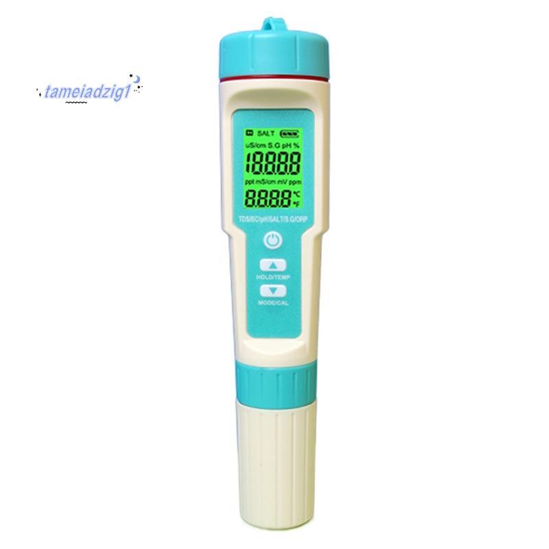 7 in1 เครื่องทดสอบคุณภาพน้ํา Lab PH Meter เครื่องวัดค่า PH เครื่องวัดค่า PH น้ําเครื่องทดสอบเกลือควา
