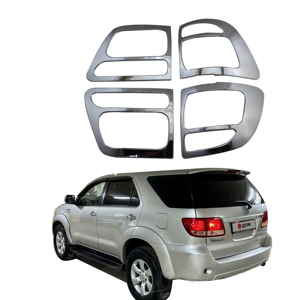 ฝาครอบป้องกันกรอบไฟท้าย Toyota Fortuner 2006