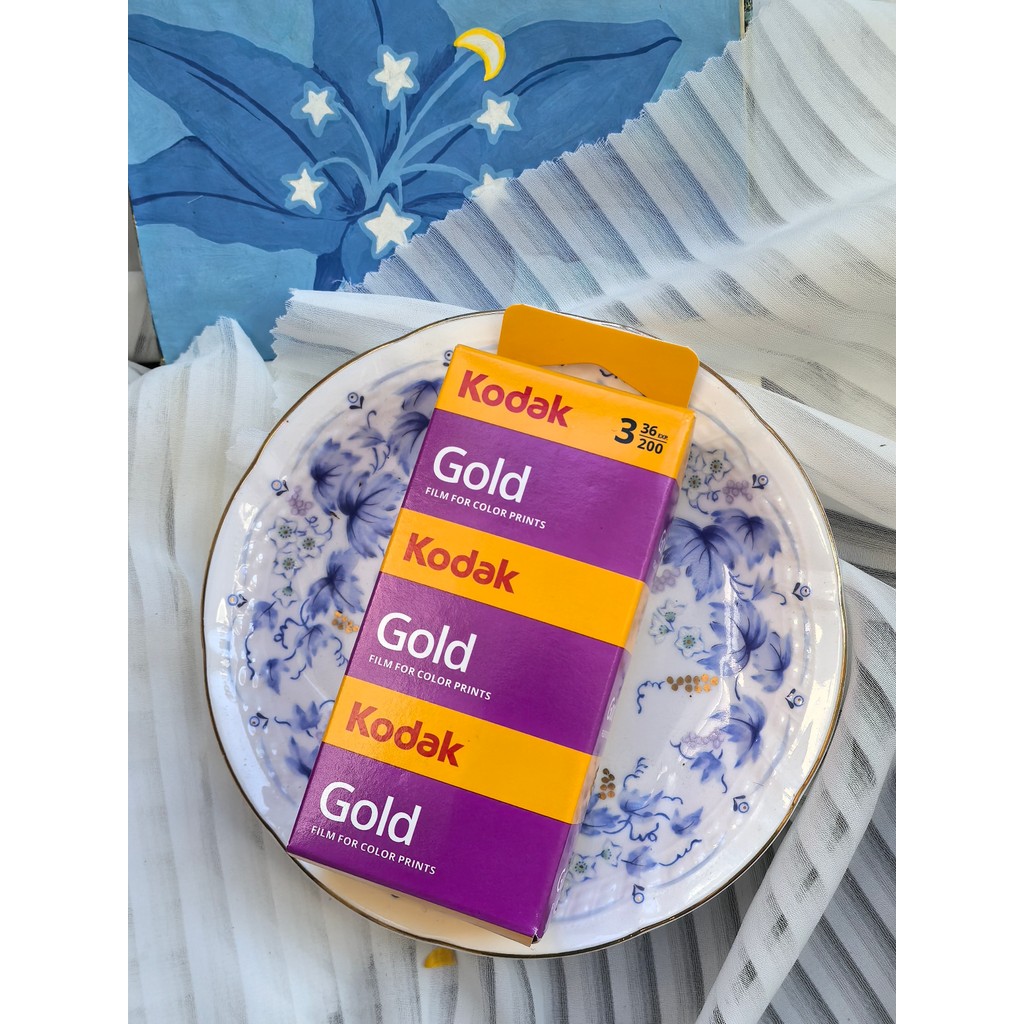 Kodak Gold 200 Film 135 Color Kodak Negative กุมภาพันธ์ 36 Gold200 36 แผ่น Triple Package กุมภาพันธ์