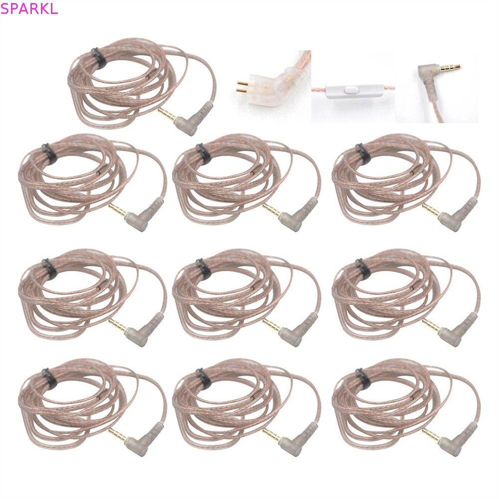 SPARKLENOVA 2Pin สายหูฟังสําหรับ KZ ZEX B/C Pin 2Pin สายอัพเกรด High-Purity ออกซิเจนฟรีทองแดง ZS10 ส