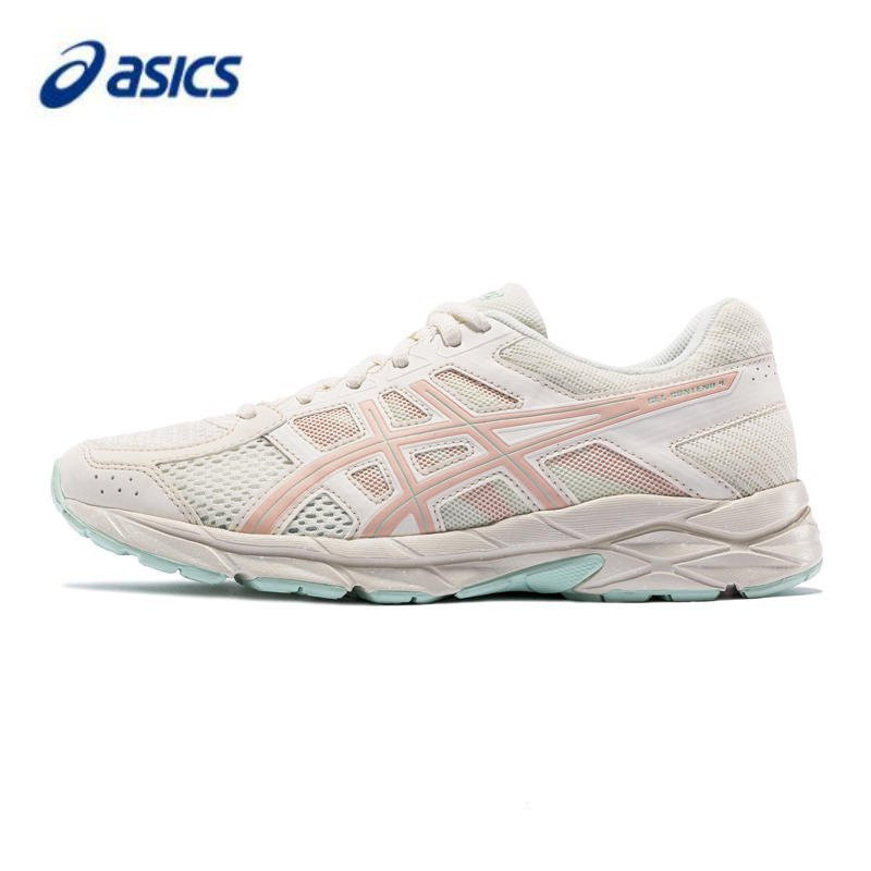 2021ASICS รองเท้าผู้หญิง GEL-CONTEND 4 รองเท้าวิ่งระบายอากาศน้ําหนักเบา T8D9Q-106 รองเท้าวิ่งดูดซับแ