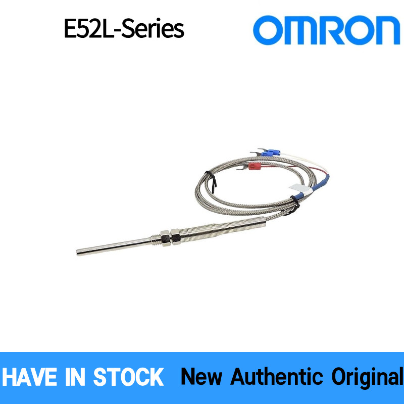 OMRON E52L-CA1D M6 K-Type เทอร์โมคัปเปิลเซ็นเซอร์อุณหภูมิเกลียว M6 0-400℃ ตัวเลือกสายเคเบิล 1M/2M/4M