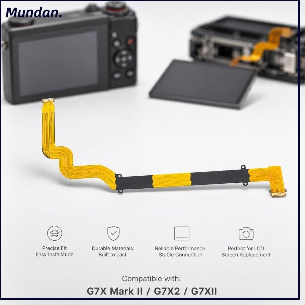 MUNDAN อะไหล่ซ่อมกล้อง,เปลี่ยนสาย LCD Flex, Professional DIY ทนทาน Digital Camera Part สําหรับ G7X M