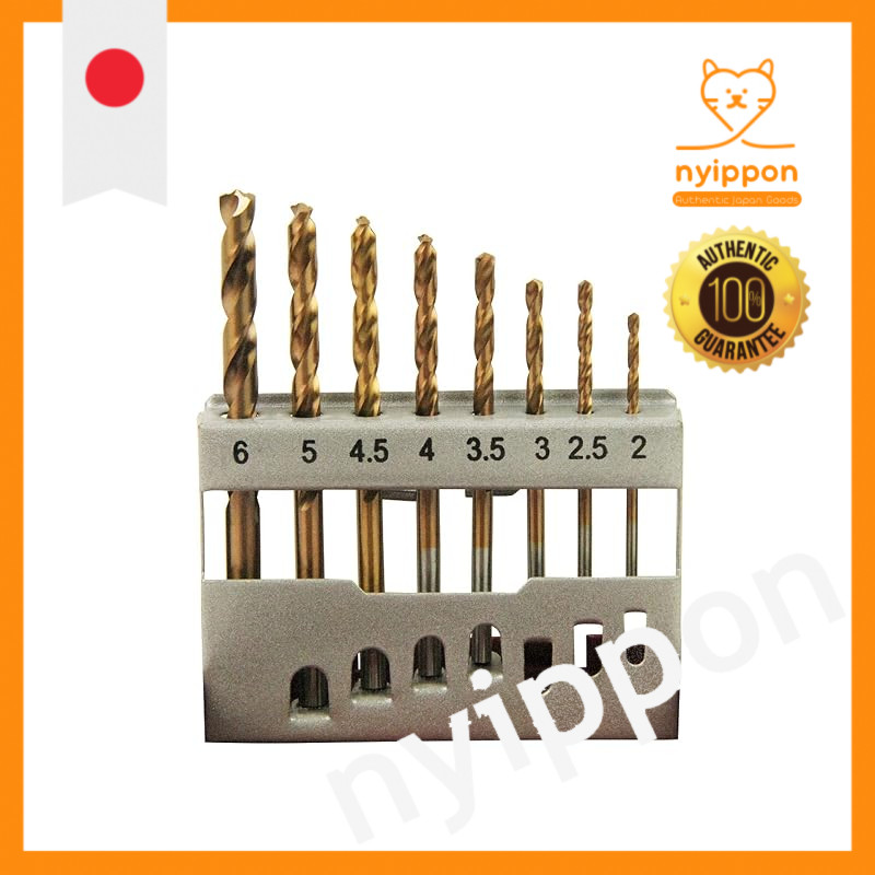 SK11 Speed Drill Set - 8 Pieces, Hex Shank, 2.0-6.0mm, Sizes S, M, L, O, XO