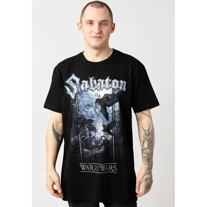 พร้อมส่ง ✅ เสื้อยืด The War To End All Wars Sabaton World Tour สำหรับผู้ชาย ทรงโอเวอร์ไซส์ สไตล์ Y2k
