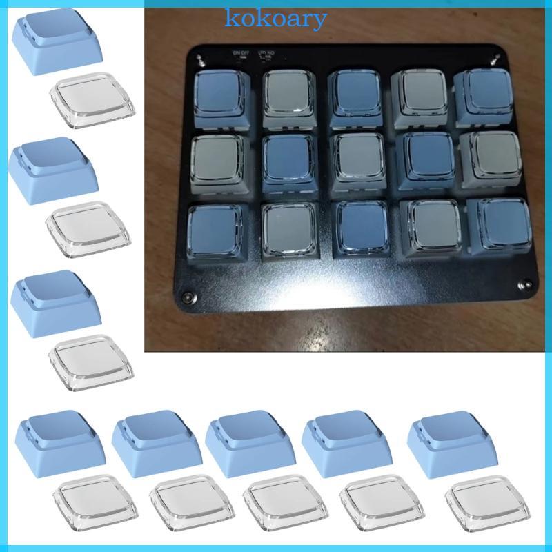 KOK XDA Profile Keycaps 8 แพ็คในการออกแบบความสูง XDA สําหรับใช้ในสํานักงานและการเล่นเกม