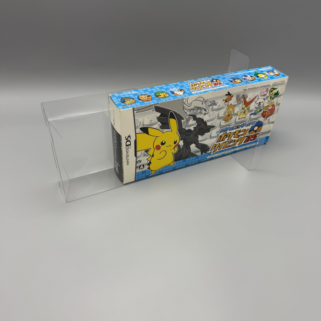 DS NDS Pokemon เครื่องพิมพ์ดีด Pokémon เครื่องพิมพ์ดีดใช้คอลเลกชันโปร่งใสกล่องป้องกันกล่องแสดง