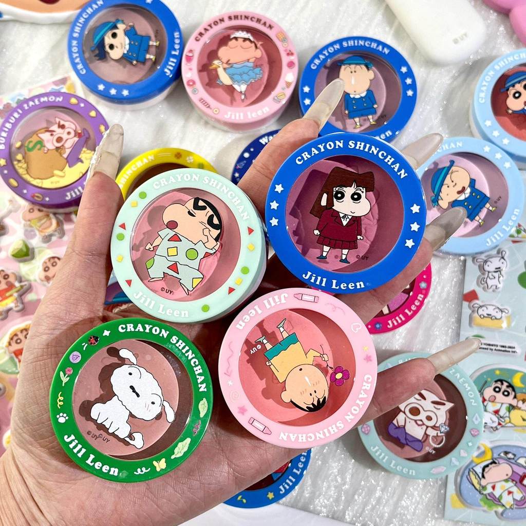 JILL LEEN Crayon Shin-Chan Co-Branded Monochrome Blush Palette High Gloss Repairing Matte Expansion 
