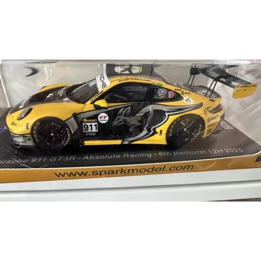 [คลังสินค้าพร้อม] Porsche 911 GT3R 2025 Buster Endurance Race No. 911 1: 43 Racing รุ่น As0824
