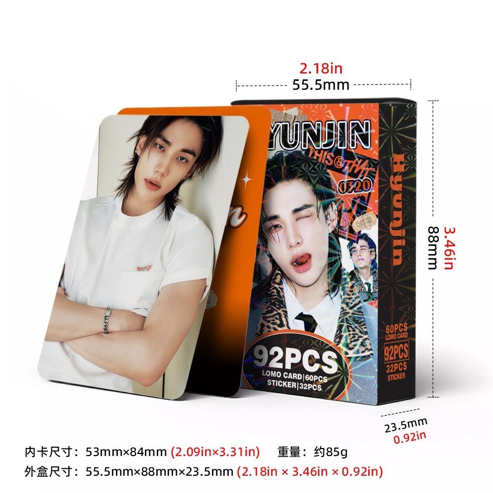 92 Stray Kids Hyunjin Hyunjin Star KPOP สินค้า LOMO Photocard