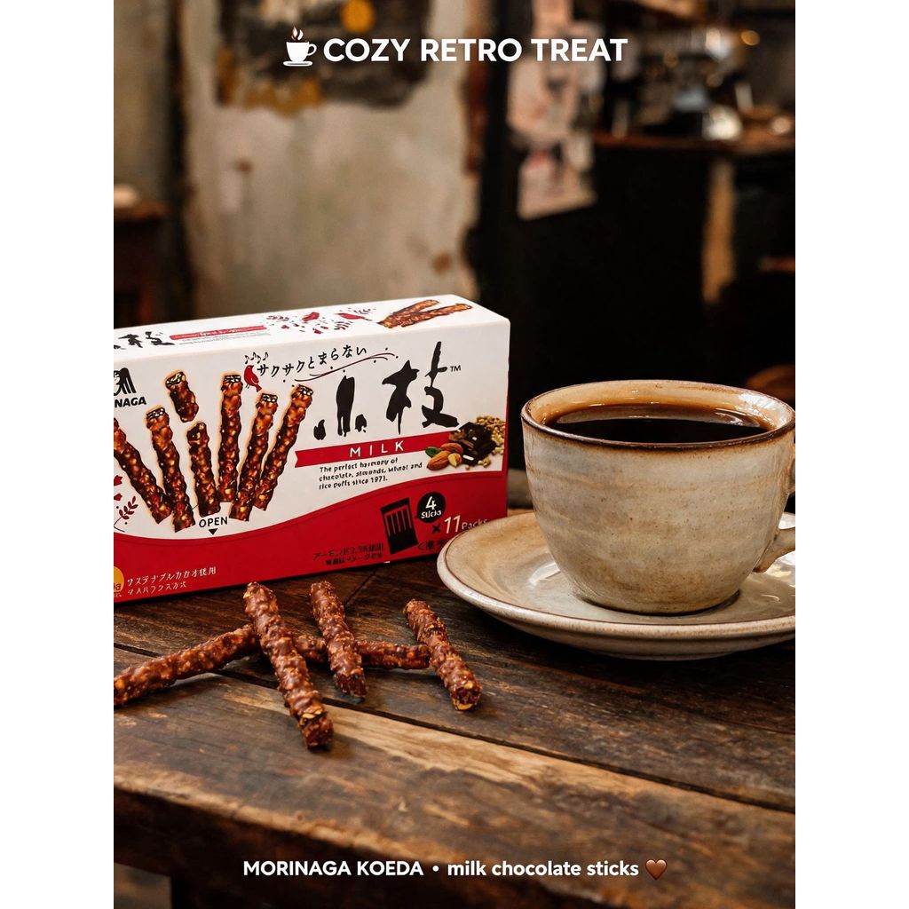 นําเข้าใหม่ Morinaga Twig Chocolate Bar Century Brand Nut Bar ของว่างสํานักงาน Morinaga20260831