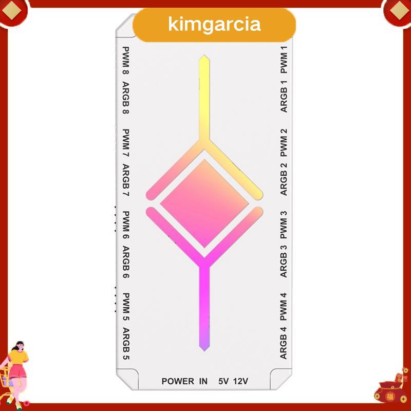 kimgarcia สําหรับ PC Case Fan/ARGB/PWM Hub 5V 3PIN ARGB/PWM Fan Controller ARGB/Lighting Control Mod
