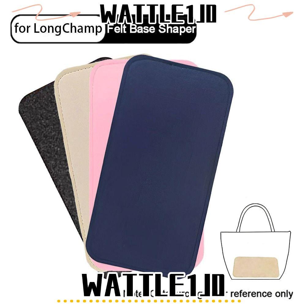 LONGCHAMP WATTLE1J0 1 ชิ้น Felt Base Shaper, Felt Anti ยุบกระเป๋าแผ่นด้านล่าง, ทนทาน S/M/L สีฟ้าสีดํ