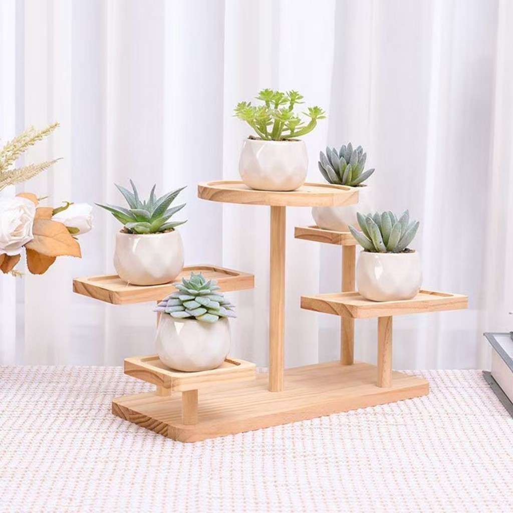 Display Wood Shelf Wood Figurine Display Stand Shelf Solid Wood Display Rack Wood Jewellery Display 