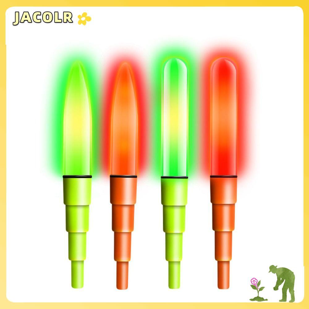 JACOLR 1 ชิ้น LED Fishing Float Top, Induction Super Bright Fishing Float Light, Luminous Night Fish