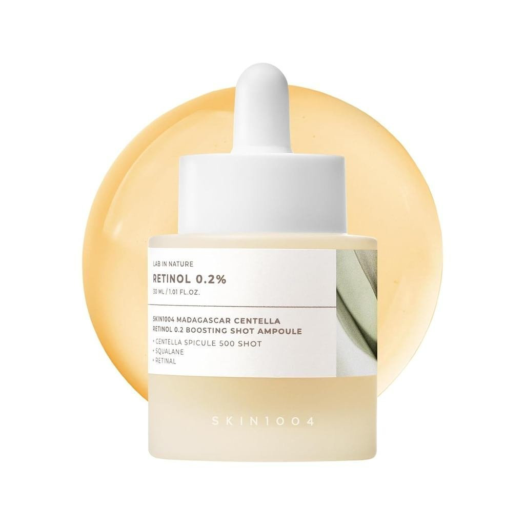 SKIN1004 Retinol 0.2% Boosting Shot Ampoule เซรั่มบํารุงผิวหน้าเพื่อความยืดหยุ่นของผิว เซรั่มบํารุงผ