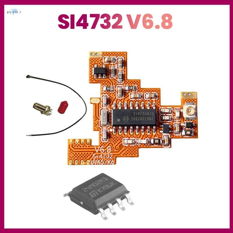SI4732 V6.8 FPC โมดูล + 2M ชิปขยายสําหรับ UVK5 K6 HF คลื่นสั้น Full Band/เดี่ยว Sideband แผนกต้อนรับ