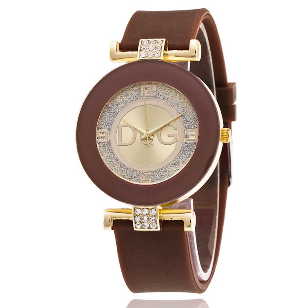 [รุ่นขายร้อน] นาฬิกา Niche Watch Rhinestone Strobe DQG ของแท้ Retro High-Appearance Watch Temperamen