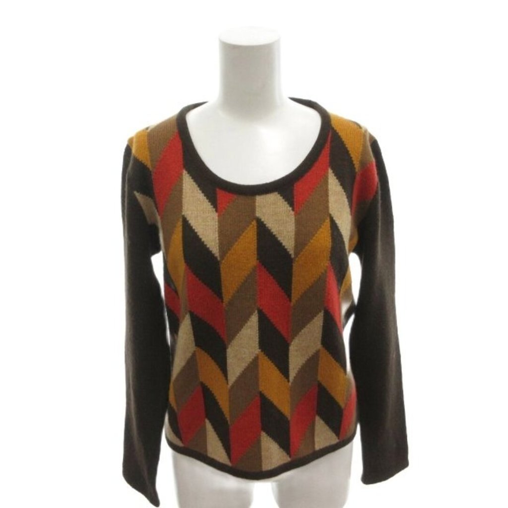 Marella ELLA Sweater Knit wool brown Direct from Japan Secondhand