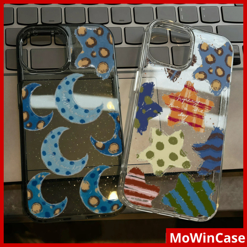 Mowin- เคส TPU แบบใสพร้อมแป้งกลิตเตอร์ เข้ากันได้สําหรับเคส ไอโฟน 11,เคส ไอโฟน 16 มือโปร สูงสุด,ดาวแ