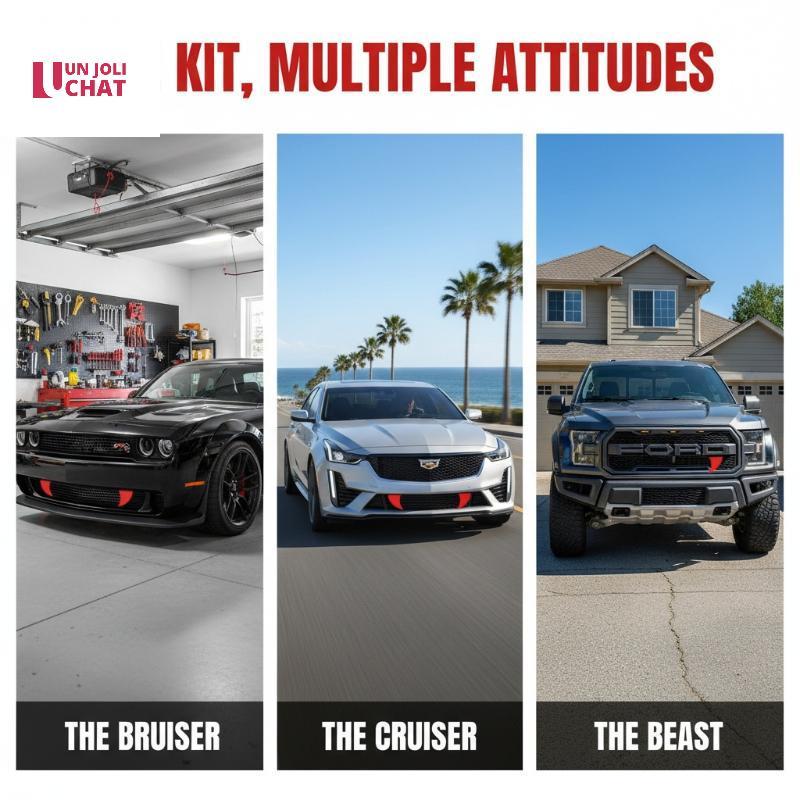 Good รถ Fangs Monster ฟันเครื่องประดับ 2 ชิ้นฮาโลวีน Auto ตกแต่งภายนอกสภาพอากาศสําหรับวันหยุดตกแต่งร