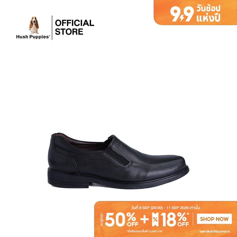 Hush Puppies รองเท้าผู้ชาย รุ่น HP 8HDFPP055A - สีดำ (รองเท้าทางการหนังสังเคราะห์ แบบสวม)