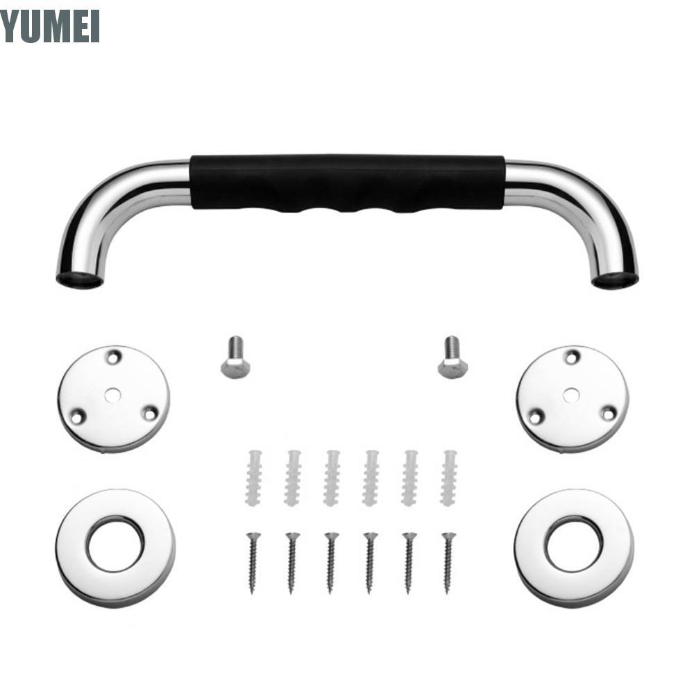 YUMEI ราวจับ, ความต้านทานสนิม Skid Resistance Shower Grab Bar, ปลอดภัยซิลิโคน Grip 11.81 นิ้วความยาว