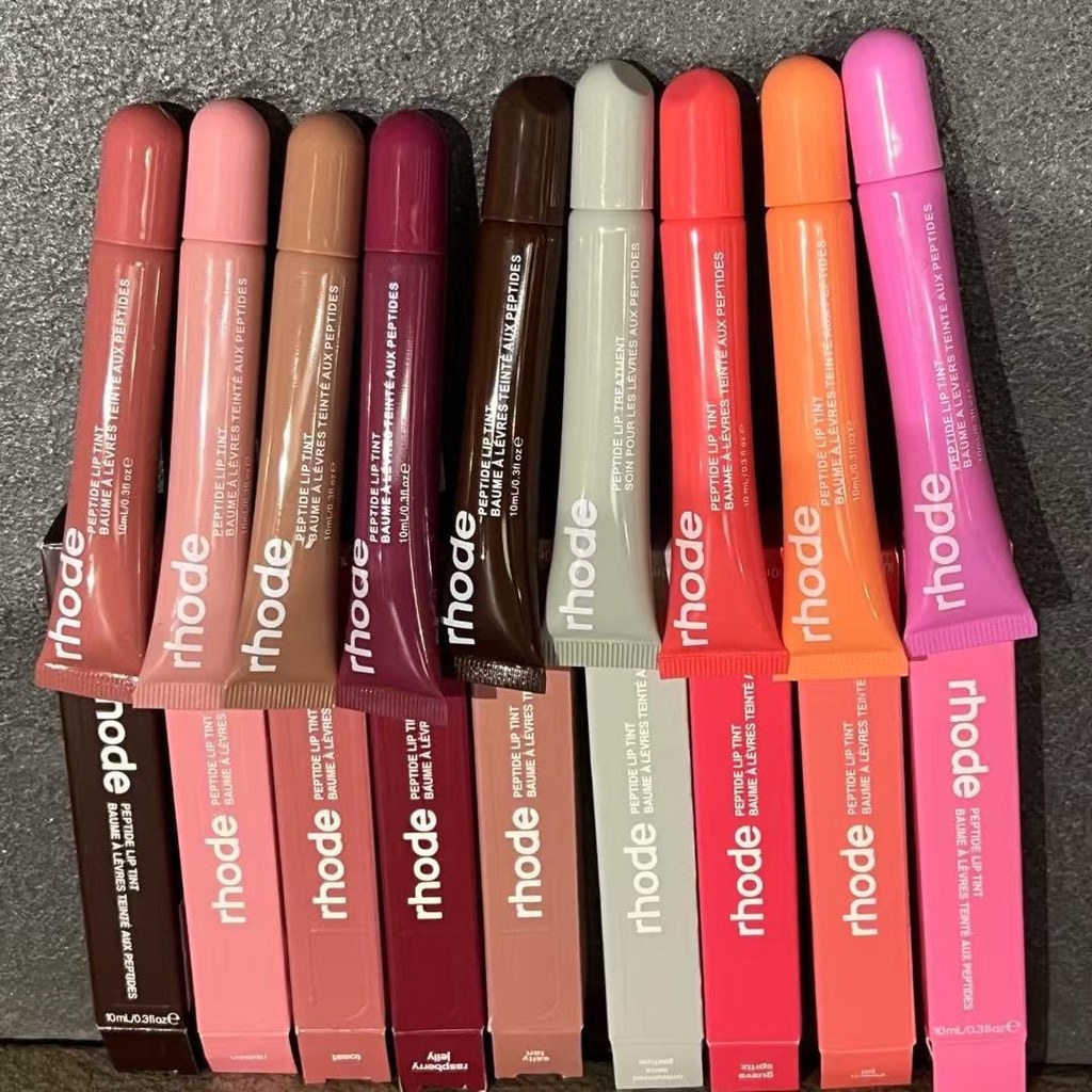 Rhode rhode skin ไม่มีสีไม่มีกลิ่น unscentde ลิปสติก Lip Gloss Lip Oil Gel Lip Care Hydrating Lip