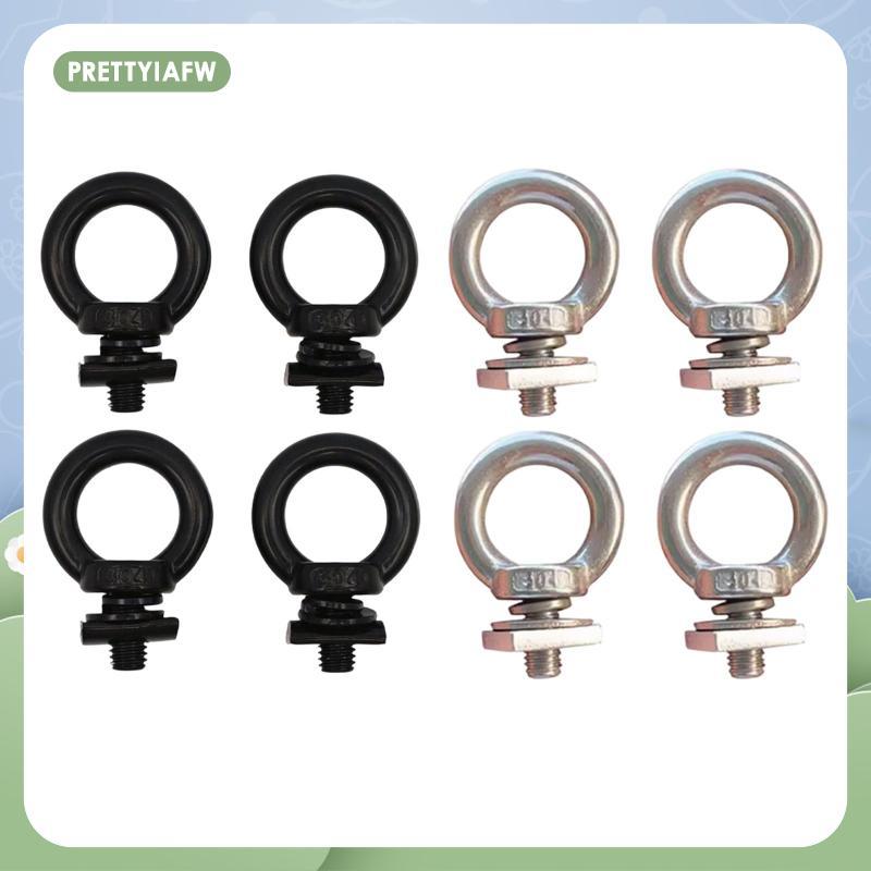 [prettyiafw] 4 ชิ้น Eye Bolt Heavy Duty T Bolt Eye Nut Tie Down แหวน Tie Down Anchor สําหรับ