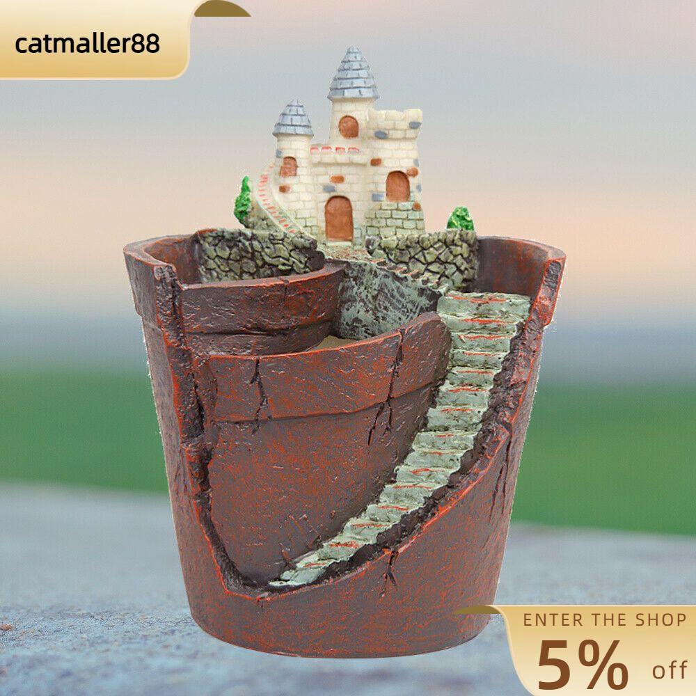 CATMALLER88 Garden Sky Office Home Decor ตะกร้าบอนไซประดิษฐ์ Succulent Plant House
